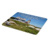 Whitehead Island Lighthouse Maine Cutting Board Schneidebrett (Ecke)
