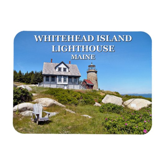 Whitehead Island Lighthouse, Maine Magnet (Horizontal)