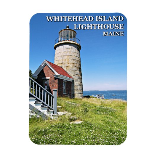 Whitehead Island Lighthouse, Maine Magnet (Vertikal)