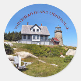 Whitehead Island Lighthouse Maine Sticker