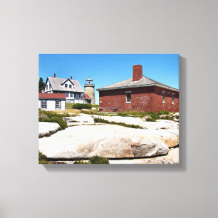 Whitehead Island Lighthouse Maine Wrapped Canvas Leinwanddruck