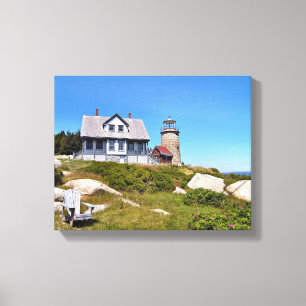 Whitehead Island Lighthouse Maine Wrapped Canvas Leinwanddruck