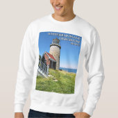 Whitehead Island Lighthouse, Penobscot Bay Maine Sweatshirt (Vorderseite)