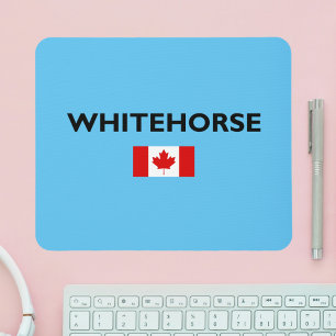 Whitehorse Kanada kanadische Flagge Licht Farbe Mousepad