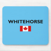 Whitehorse Kanada kanadische Flagge Licht Farbe Mousepad (Vorne)