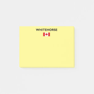 Whitehorse Kanada kanadische Flagge Licht Farbe Post-it Klebezettel