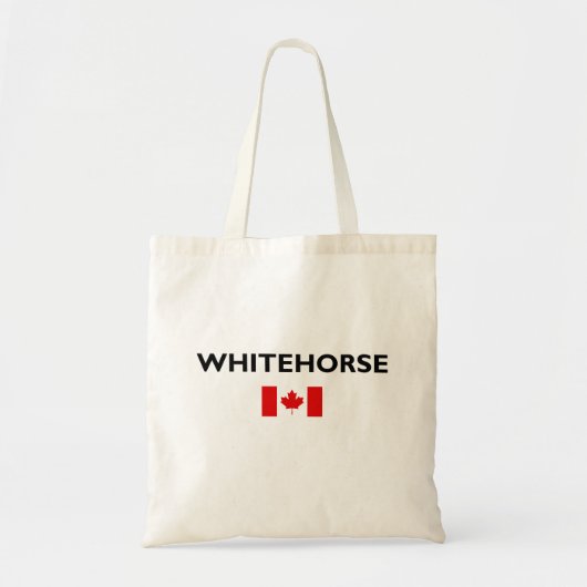 Whitehorse Kanada kanadische Flagge Licht Farbe Tragetasche (Vorne)