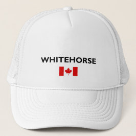 Whitehorse Kanada kanadische Flagge Licht Farbe Truckerkappe