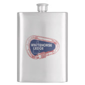 Whitehorse Ledge New Hampshire Climbing Carabiner Flachmann (Vorderseite)