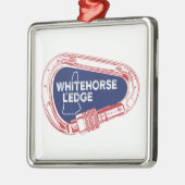 Whitehorse Ledge New Hampshire Climbing Carabiner Ornament Aus Metall (Links)