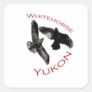 Whitehorse, Yukon Quadratischer Aufkleber