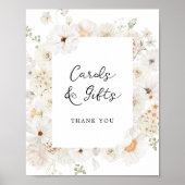 Whitel Floral Cards und Geschenke-Zeichen Poster (Vorne)