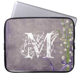 WhitelCountry Lace Monogram 15" Notebook-Gehäuse Laptopschutzhülle
