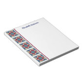 Whitelpool Quilt Blockgrenze Note Pad Notizblock (angewinkelt)