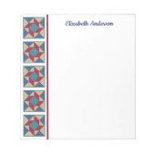 Whitelpool Quilt Blockgrenze Note Pad Notizblock (Vorderseite)