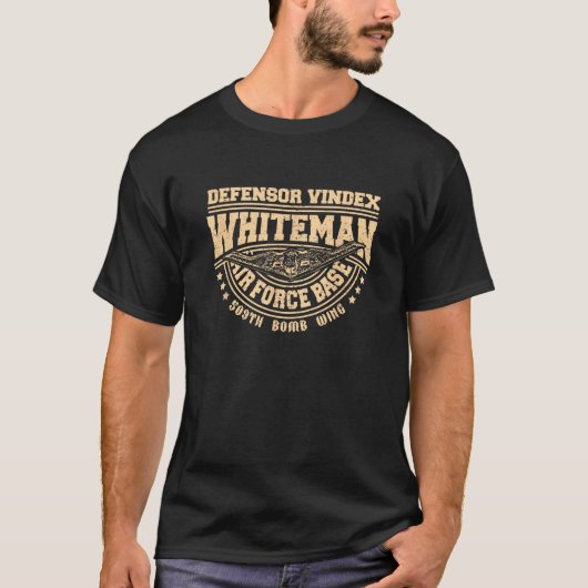 Whiteman Air Force Base 509. Bomb Wing Stealth Bo T-Shirt (Vorderseite)
