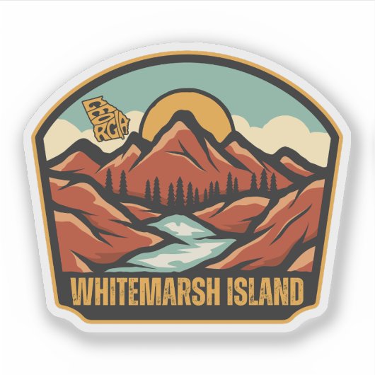 Whitemarsh Island, Georgia Aufkleber (Vorderseite)