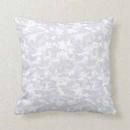 Whiteout Hund und Knochen Camouflage bedrucktes Ki Kissen