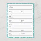 Whitepaper: Adressbuchseiten (Rückseite)