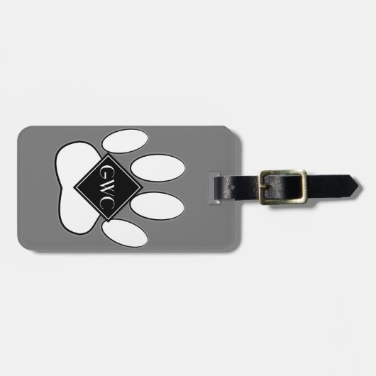 Whitepaper, benutzerdefiniert, grau gepäckanhänger (Vorderseite horizontal)