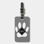 Whitepaper, benutzerdefiniert, grau gepäckanhänger (Vorderseite vertikal)