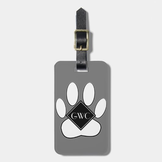 Whitepaper, benutzerdefiniert, grau gepäckanhänger (Vorderseite vertikal)