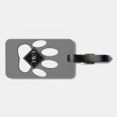 Whitepaper, benutzerdefiniert, grau gepäckanhänger (Rückseite horizontal)