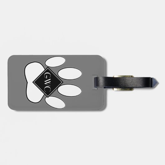 Whitepaper, benutzerdefiniert, grau gepäckanhänger (Rückseite horizontal)