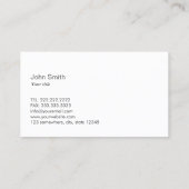 Whitepaper Business Card aus weißgestrichenem Holz Visitenkarte (Rückseite)