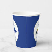 Whitepaper der Blue and White Graduation Party Pappbecher (Rechts)