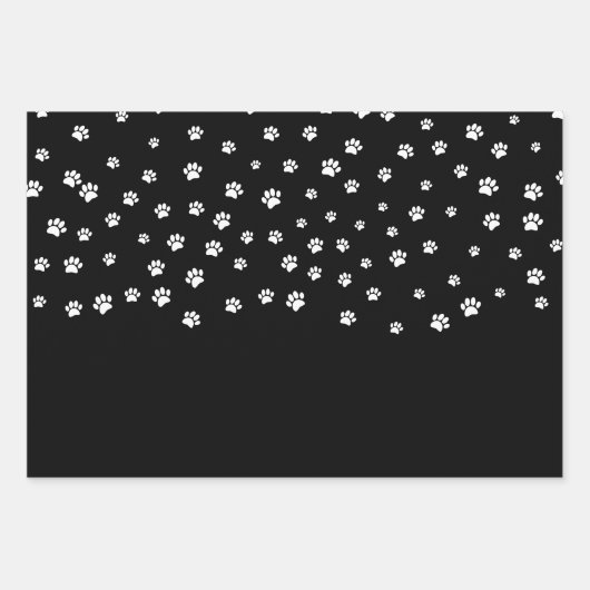 Whitepaper Druckmuster für Welpen Geschenkpapier Set (Vorderseite)