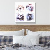 Whitepaper FotoCollage Wrapped Canvas Leinwanddruck (Insitu (Schlafzimmer))
