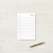Whitepaper für das elegante Whitelline-SchulNotebo Post-it Klebezettel (Auf Schreibtisch)