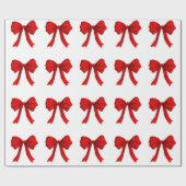 Whitepaper für rote Bows Geschenkpapier (Flach)