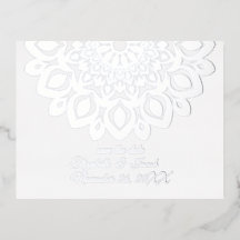 Whitepaper Mandala Save the Date Postkarte kürzen