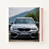 Whitepaper mit bmw-bedrucktem Kleinbild Notizblock (Rückseite)