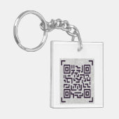 Whitepaper mit dieser QR CODE Business Card gerett Schlüsselanhänger (Vorderseite links)