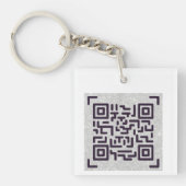 Whitepaper mit dieser QR CODE Business Card gerett Schlüsselanhänger (Vorderseite)