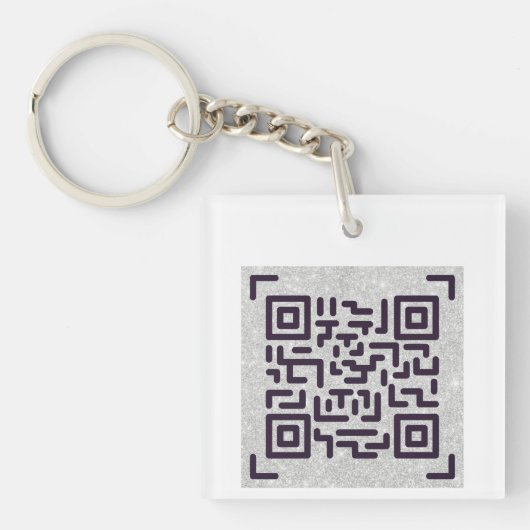 Whitepaper mit dieser QR CODE Business Card gerett Schlüsselanhänger (Vorderseite)
