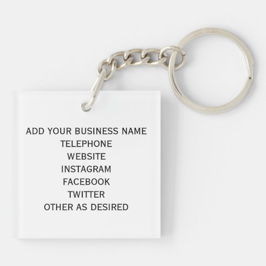 Whitepaper mit dieser QR CODE Business Card gerett Schlüsselanhänger (Rückseite)