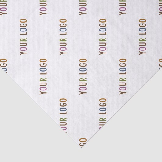 Whitepaper mit Firmenlogo Eigenwerbung Seidenpapier (Ausschnitt)