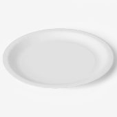 Whitepaper Platte zum Abendessen Pappteller (Schrägansicht)