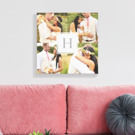 Whitepaper-Quadrat-Collage Leinwanddruck (Insitu (Wohnzimmer))