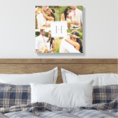 Whitepaper-Quadrat-Collage Leinwanddruck (Insitu (Schlafzimmer))