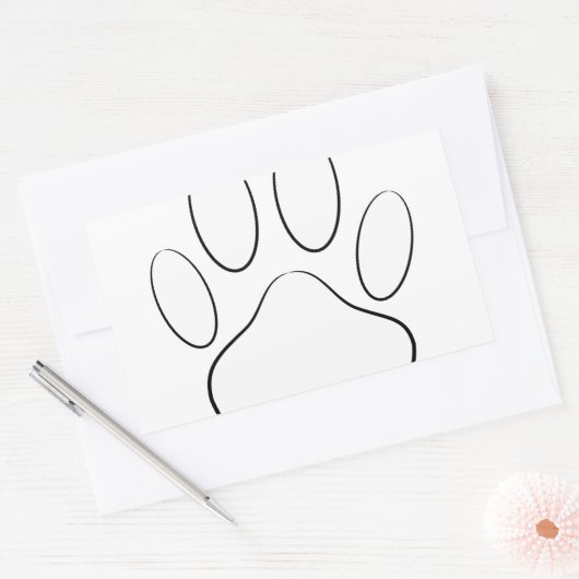 Whitepaper Rechteckiger Aufkleber (Umschlag)