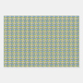 Whitepaper-Set - Neues Weißes Sternchen auf Gelb Geschenkpapier Set (Vorderseite 2)