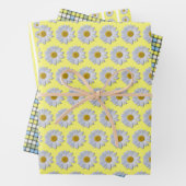 Whitepaper-Set - Neues Weißes Sternchen auf Gelb Geschenkpapier Set (Beispiel)