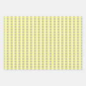 Whitepaper-Set - Neues Weißes Sternchen auf Gelb Geschenkpapier Set (Vorderseite 3)