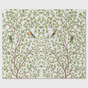 Whitepaper über botanische Vogelausgabe   Natur Geschenkpapier