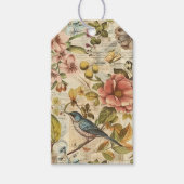 Whitepaper über botanische Whimsy-Collage Geschenkanhänger (Vorderseite)